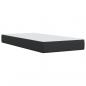 Preview: Boxspringbett mit Matratze Schwarz 90x190 cm Kunstleder