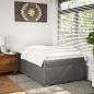 Preview: Boxspringbett mit Matratze Grau 120x200 cm Kunstleder