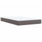 Preview: Boxspringbett mit Matratze Grau 120x200 cm Kunstleder