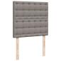 Preview: Boxspringbett mit Matratze Taupe 100x200 cm Stoff