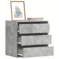 Preview: ARDEBO.de - Kommode Betongrau 60x41x58 cm Holzwerkstoff