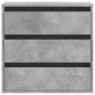 Preview: Kommode Betongrau 60x41x58 cm Holzwerkstoff