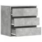 Preview: Kommode Betongrau 60x41x58 cm Holzwerkstoff