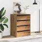 Preview: Kommode Artisan-Eiche 60x41x76 cm Holzwerkstoff