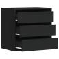 Preview: Kommode Schwarz 60x41x58 cm Holzwerkstoff