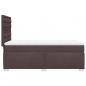 Preview: Boxspringbett mit Matratze Dunkelbraun 90x190 cm Stoff