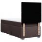 Preview: Boxspringbett mit Matratze Dunkelbraun 90x190 cm Stoff