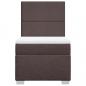 Preview: Boxspringbett mit Matratze Dunkelbraun 100x200 cm Stoff