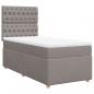 Preview: Boxspringbett mit Matratze Taupe 90x190 cm Stoff