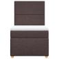 Preview: Boxspringbett mit Matratze Dunkelbraun 90x200 cm Stoff