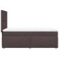 Preview: Boxspringbett mit Matratze Dunkelbraun 90x200 cm Stoff