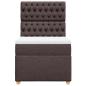 Preview: Boxspringbett mit Matratze Dunkelbraun 90x200 cm Stoff