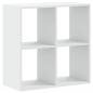 Preview: Bücherregal Weiß 68,5x32x68,5 cm Holzwerkstoff