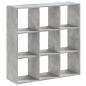 Preview: Bücherregal Betongrau 102x32x102 cm Holzwerkstoff