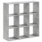 Preview: Bücherregal Betongrau 102x32x102 cm Holzwerkstoff