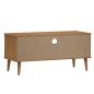 Preview: TV-Schrank MOLDE Braun 158x40x49 cm Massivholz Kiefer
