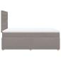 Preview: Boxspringbett mit Matratze Taupe 120x190 cm Stoff