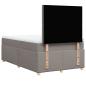 Preview: Boxspringbett mit Matratze Taupe 120x190 cm Stoff