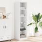 Preview: ARDEBO.de - Kleiderschrank Weiß 50x50x200 cm Holzwerkstoff