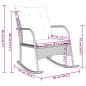 Preview: Garten-Schaukelstuhl mit Kissen Schwarz Poly Rattan