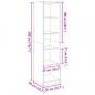 Preview: Kleiderschrank Sonoma-Eiche 50x50x200 cm Holzwerkstoff