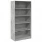 Preview: Kleiderschrank Betongrau 100x50x200 cm Holzwerkstoff