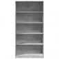 Preview: Kleiderschrank Betongrau 100x50x200 cm Holzwerkstoff
