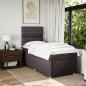 Preview: Boxspringbett mit Matratze Dunkelbraun 100x200 cm Stoff