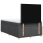 Preview: Boxspringbett mit Matratze Dunkelgrau 120x190 cm Stoff