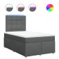 Preview: Boxspringbett mit Matratze Dunkelgrau 120x200 cm Stoff