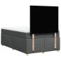 Preview: Boxspringbett mit Matratze Dunkelgrau 120x200 cm Stoff