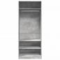 Preview: Kleiderschrank Betongrau 80x50x200 cm Holzwerkstoff