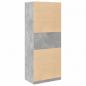 Preview: Kleiderschrank Betongrau 80x50x200 cm Holzwerkstoff