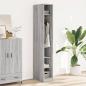 Preview: ARDEBO.de - Kleiderschrank Grau Sonoma 30x50x200 cm Holzwerkstoff