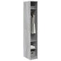 Preview: Kleiderschrank Grau Sonoma 30x50x200 cm Holzwerkstoff