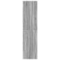 Preview: Kleiderschrank Grau Sonoma 30x50x200 cm Holzwerkstoff