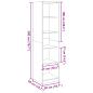 Preview: Kleiderschrank Altholz-Optik 50x50x200 cm Holzwerkstoff
