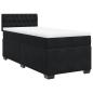 Preview: Boxspringbett mit Matratze Schwarz 90x200 cm Samt