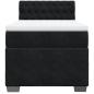 Preview: Boxspringbett mit Matratze Schwarz 90x200 cm Samt