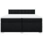 Preview: Boxspringbett mit Matratze Schwarz 200x200 cm Stoff