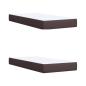 Preview: Boxspringbett mit Matratze Dunkelbraun 200x200 cm Stoff