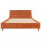 Preview: Massivholzbett ohne Matratze Wachsbraun 90x200 Kiefernholz