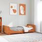 Preview: ARDEBO.de - Massivholzbett ohne Matratze Wachsbraun 75x190 cm Kiefernholz