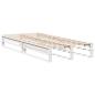 Preview: Massivholzbett ohne Matratze Weiß 100x200 cm Kiefernholz