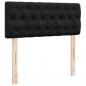 Preview: Boxspringbett mit Matratze Schwarz 120x190 cm Samt