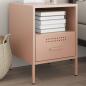 Preview: ARDEBO.de - Nachttisch Rosa 36x39x50,5 cm Stahl