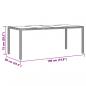 Preview: 7-tlg. Garten-Bistro-Set mit Kissen Braun Poly Rattan