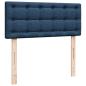 Preview: Boxspringbett mit Matratze Blau 120x190 cm Stoff