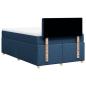 Preview: Boxspringbett mit Matratze Blau 120x190 cm Stoff