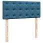 Preview: Boxspringbett mit Matratze Blau 120x200 cm Samt